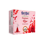 Premium Rose Incense Cones For Pooja | 12 Dhoop Cones | Fragrances – Natural Rose | Free Stand | 25 g