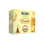 Premium Sandal Incense Cones For Pooja | 12 Dhoop Cones | Fragrances – Natural Sandal | Free Stand | 25 g