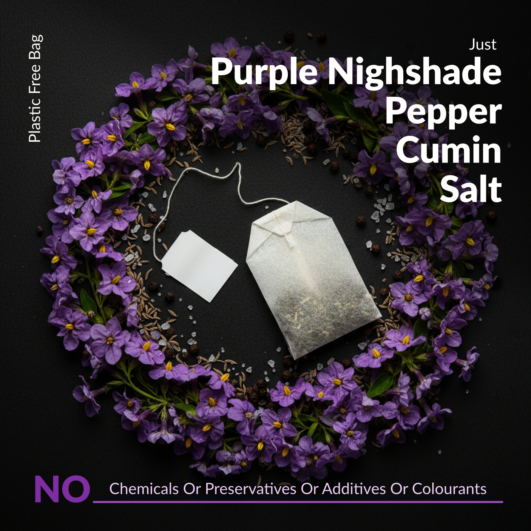 Purple Nightshade Wellness Sachets (14-Day Pack) | Lung Care | Cold & Cough Relief | Thoothuvalai Keerai