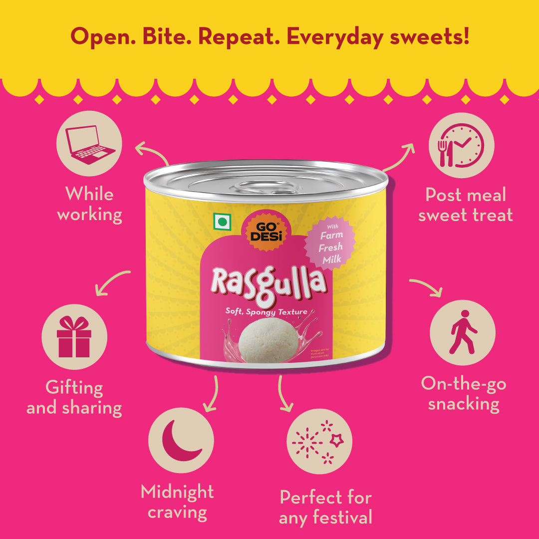 Mini Rasgulla | Made with Farm Fresh Milk