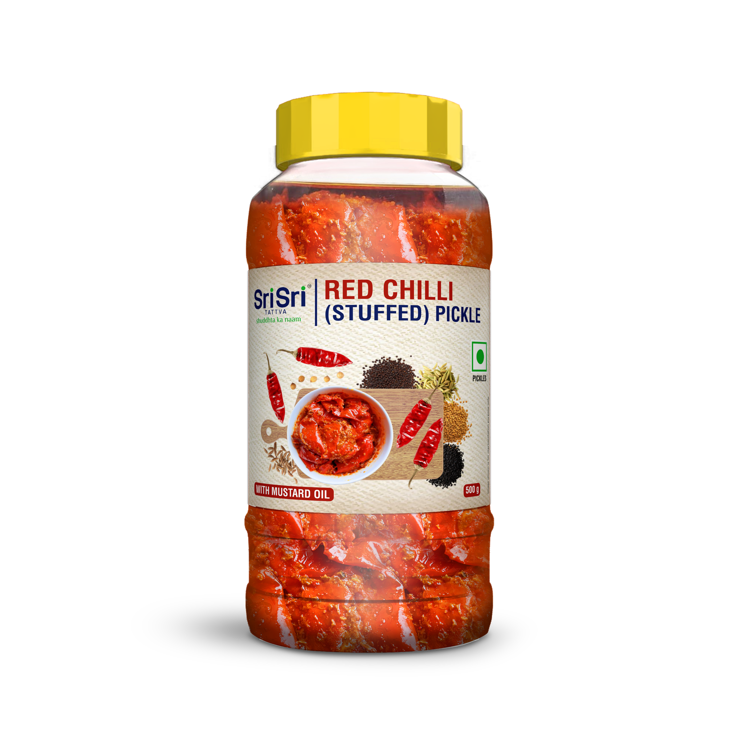 Red Chilli (Stuffed) Pickle , 500 g