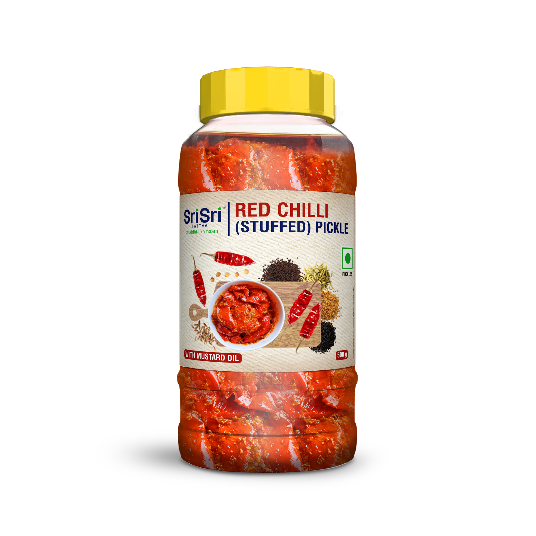 Red Chilli (Stuffed) Pickle , 500 g