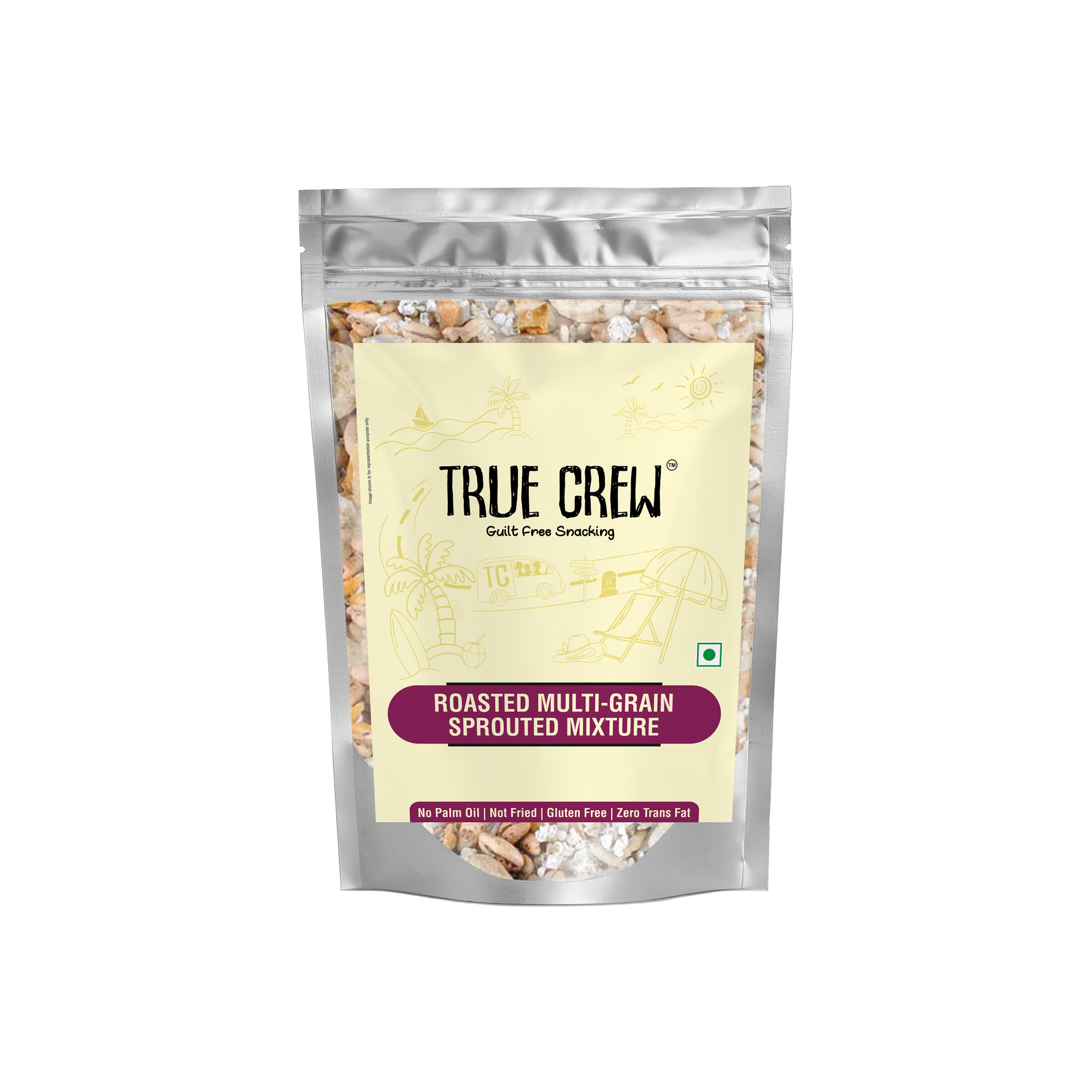 TRUE CREW Roasted Multigrain Sprouted Mixture, 200g