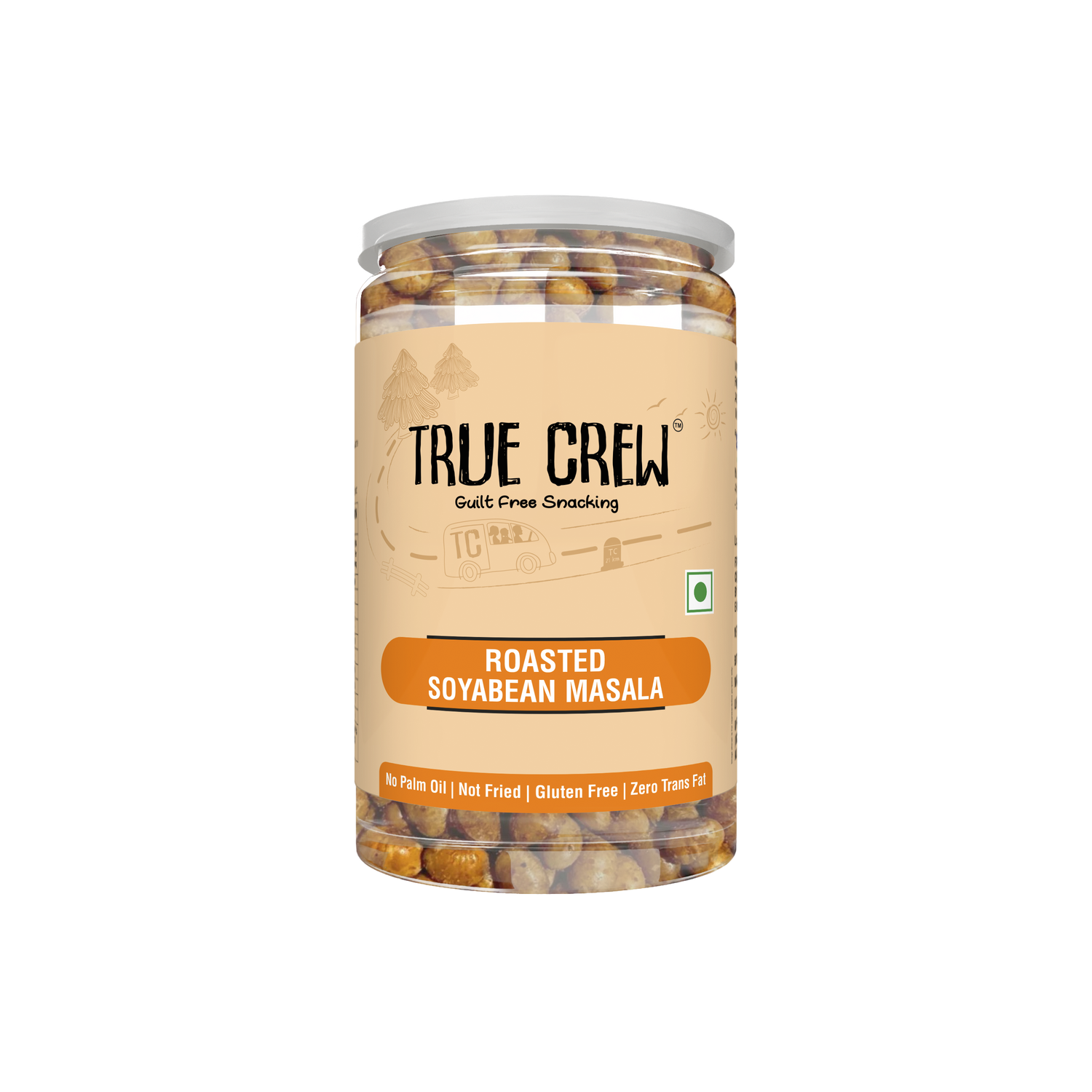 TRUE CREW Roasted Soya Bean Masala, 200g