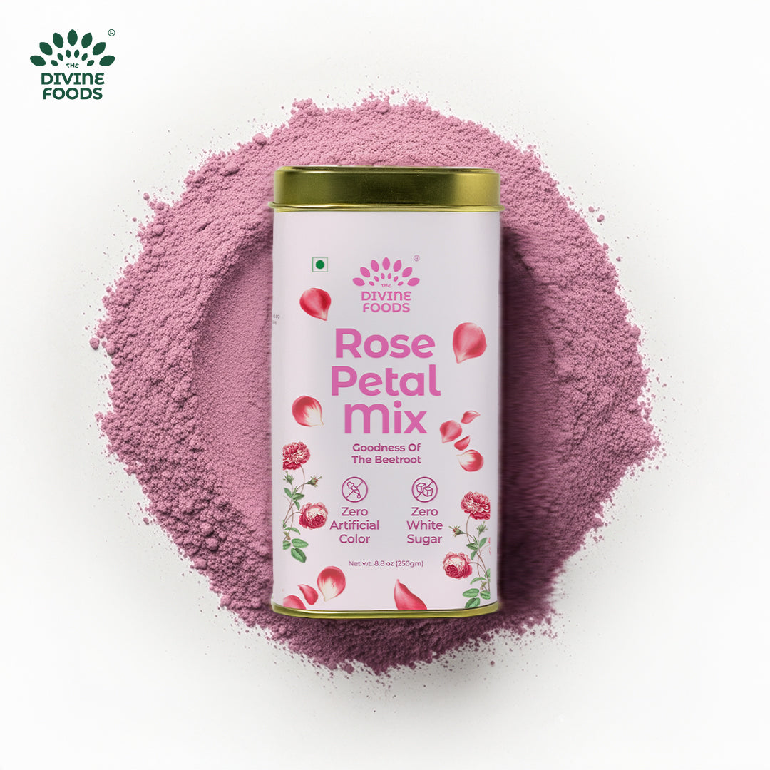 Natural Rose Petal Milk Mix – Instant Drink with the goodness of Beetroot & Jaggery