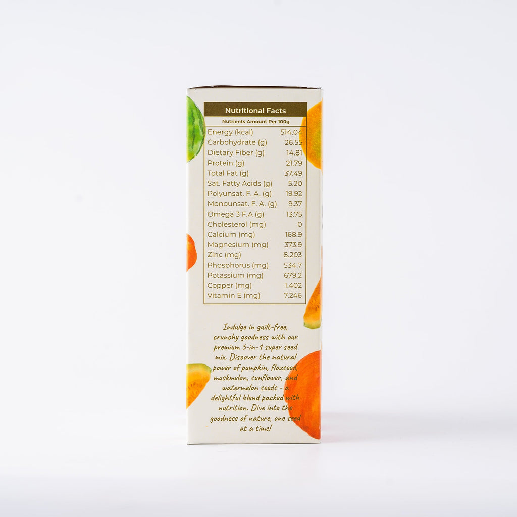 Super Seeds Shots (Natural Remedy For Hair Growth) Guilty Free Snacking Made With 5 Premium Seeds