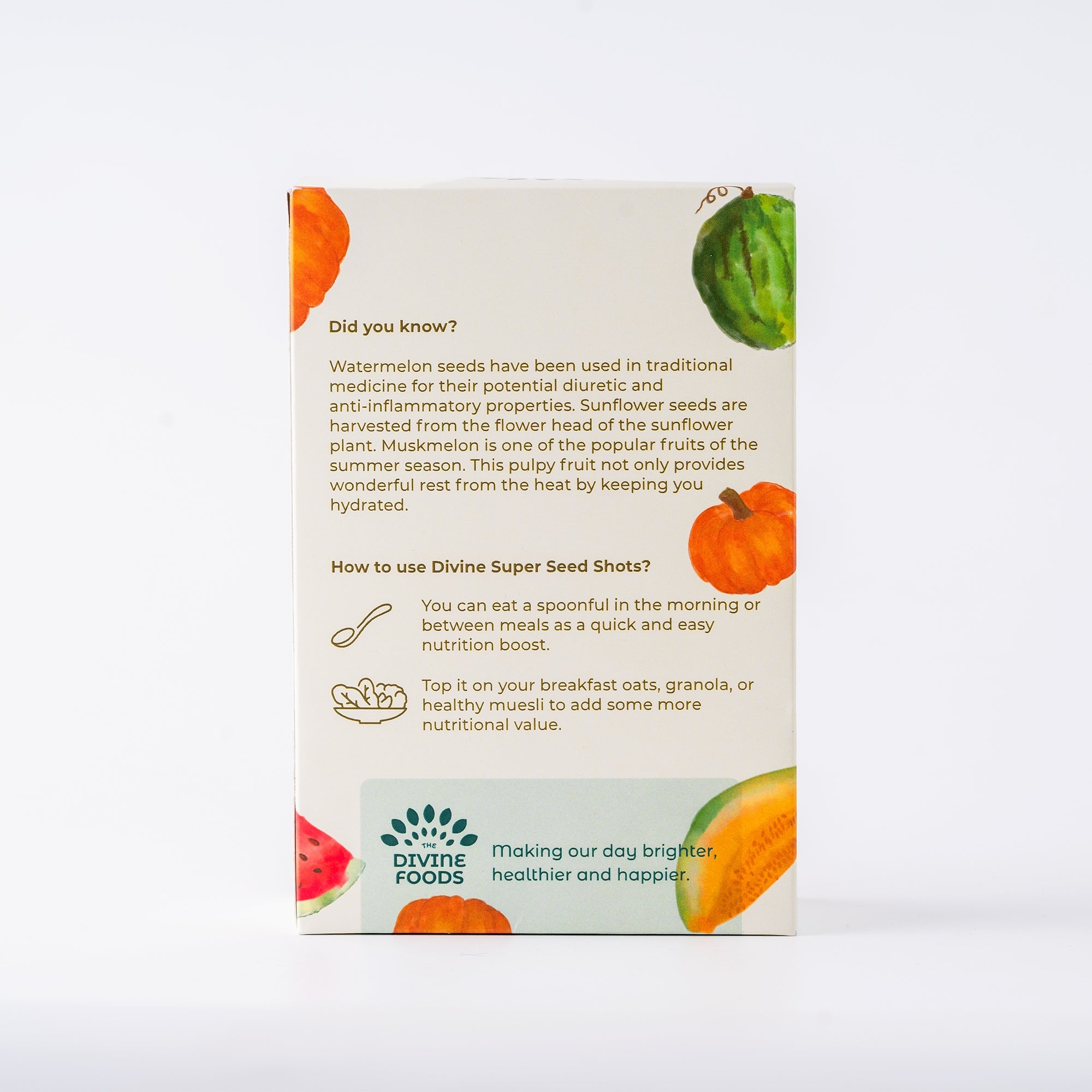 Super Seeds Shots (Natural Remedy For Hair Growth) Guilty Free Snacking Made With 5 Premium Seeds