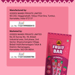 Strawberry Fruit Bar | 83% Fruit Pulp | Pack of 10