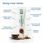 Sudanta Original Toothpaste | Non - Fluoride | 100% Vegetarian | 200 g