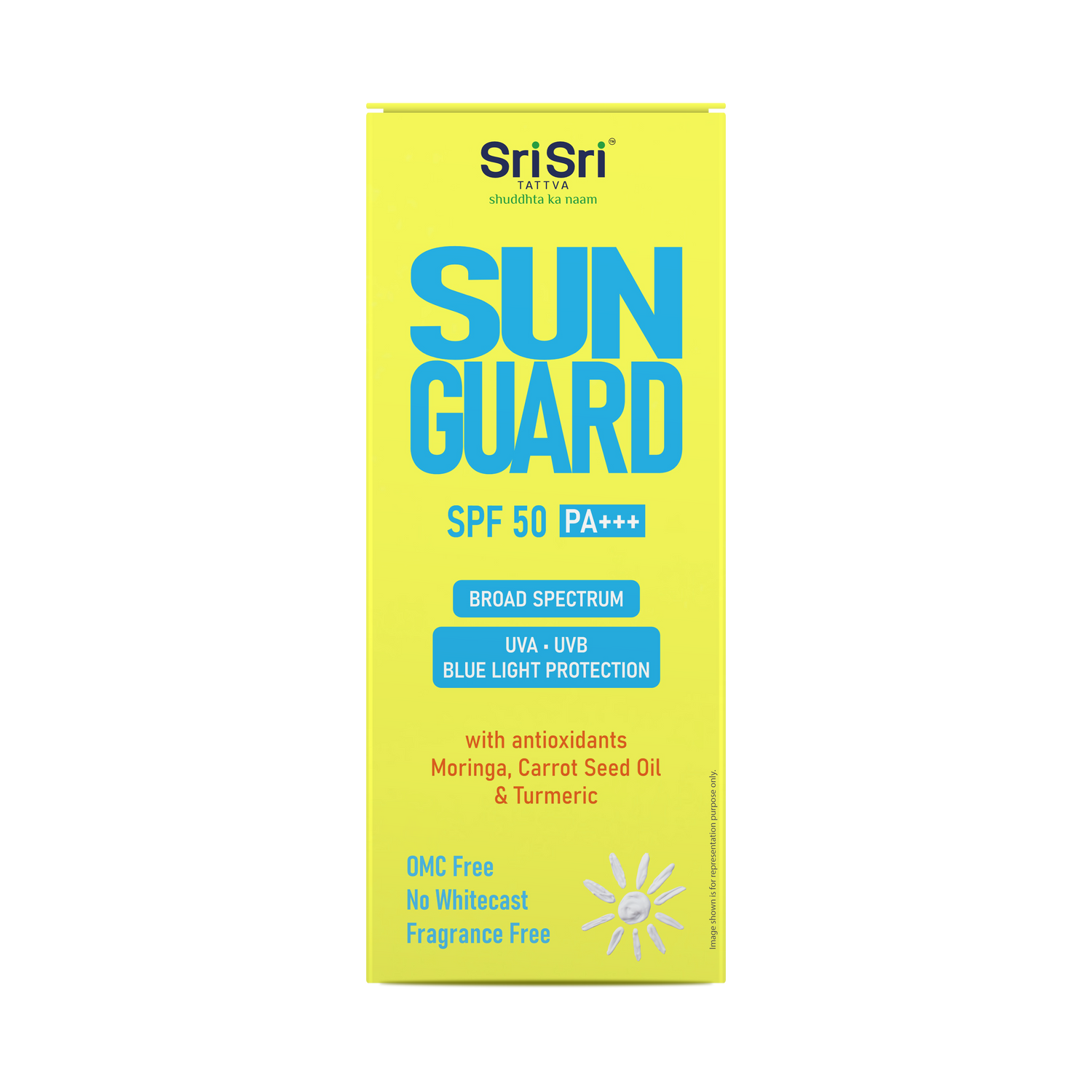 Sunguard, SPF 50 PA +++ | With Anti Oxidants Moringa, Carrot Seed Oil & Turmeric | 50 g