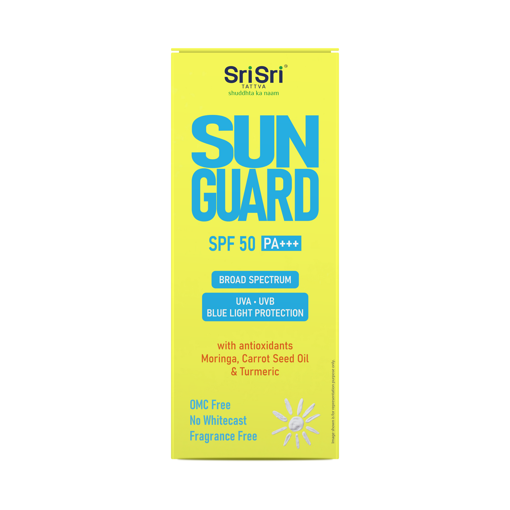 Sunguard, SPF 50 PA +++ | With Anti Oxidants Moringa, Carrot Seed Oil & Turmeric | 50 g