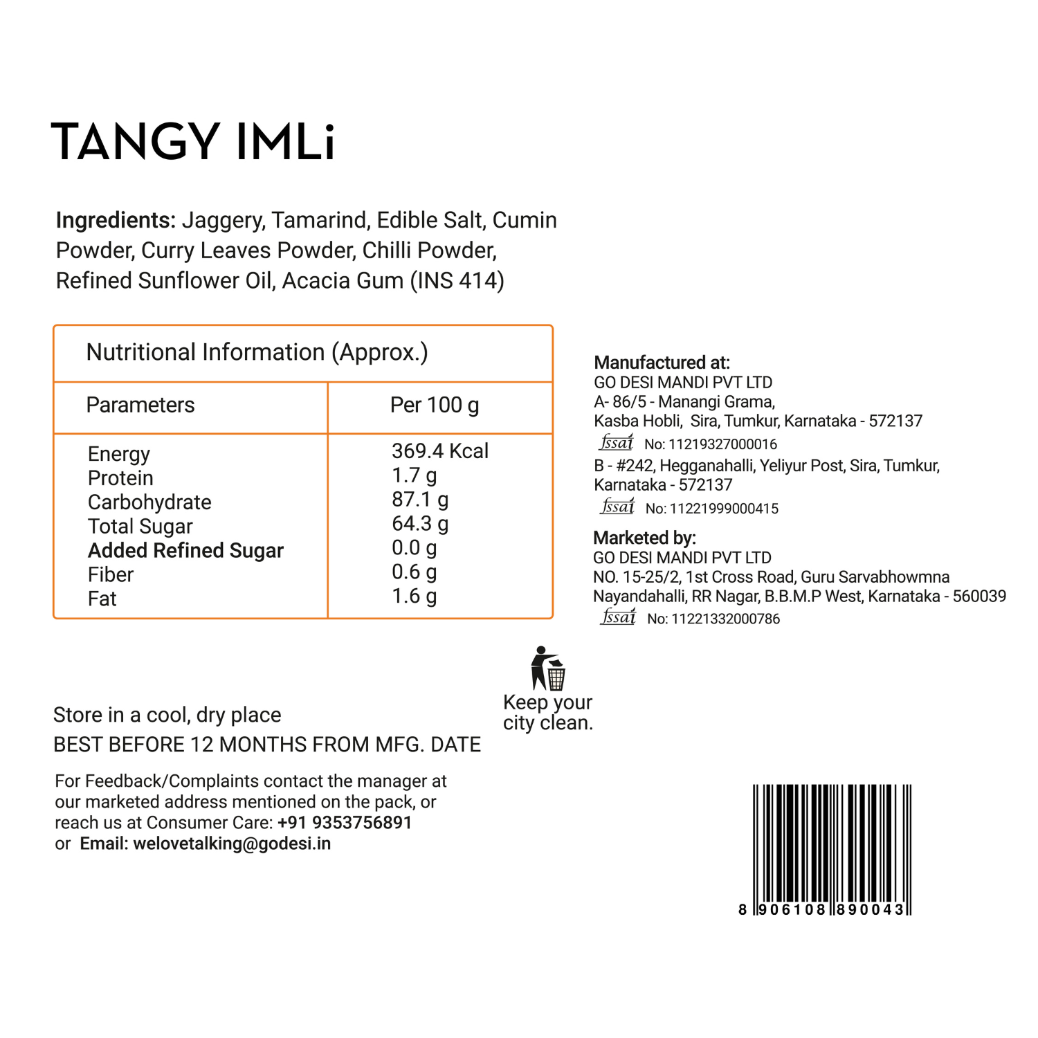 DESi Popz Tangy Imli | Made with Jaggery | Pack of 50