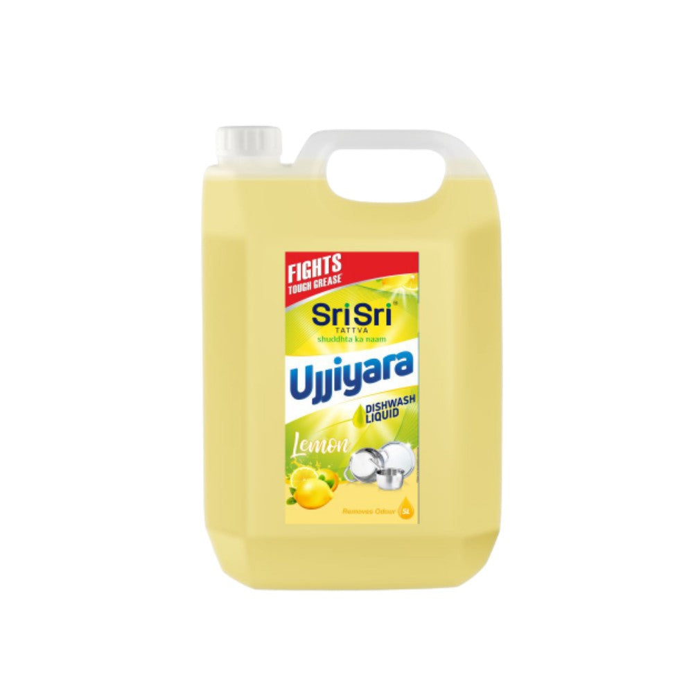 Ujjiyara Liquid Dishwash Lemon - Removes Odour, 5 L