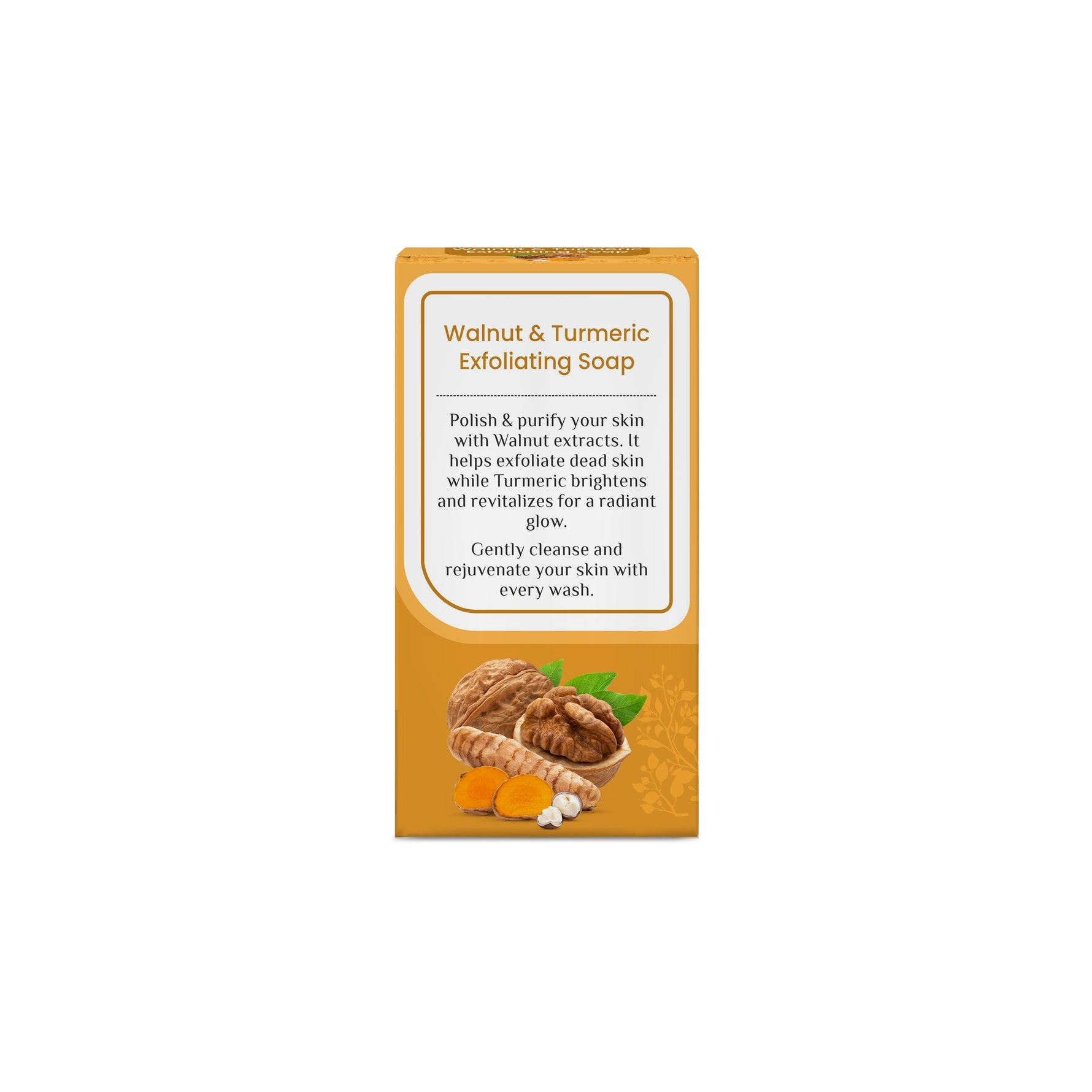 Walnut & Turmeric Exfoliating Soap | For Healthy, Clear Skin | 100 g Each | Pack of 4