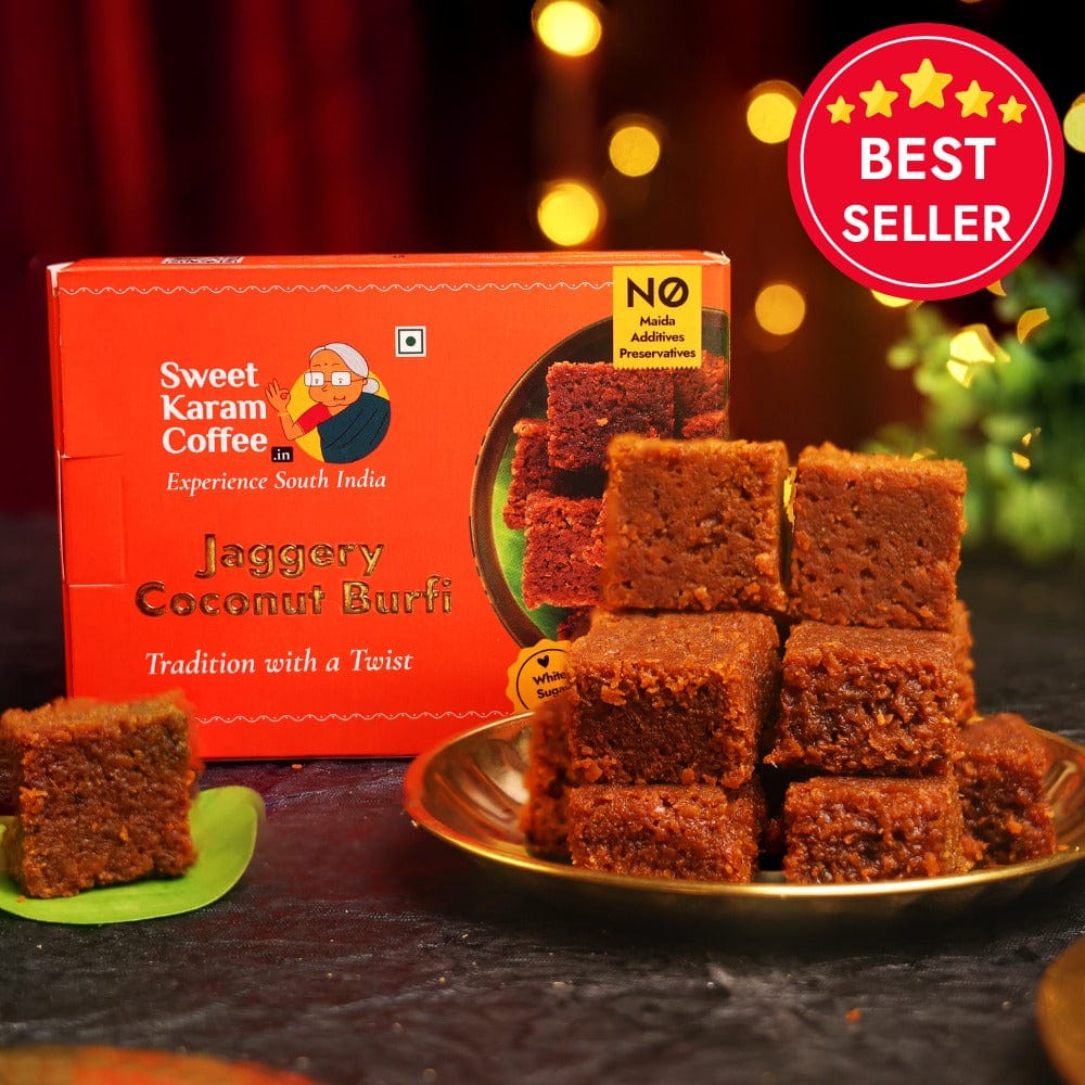 Jaggery Coconut Burfi