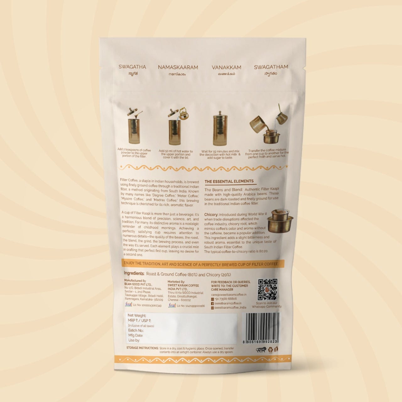 Premium Filter Coffee Powder (80:20)