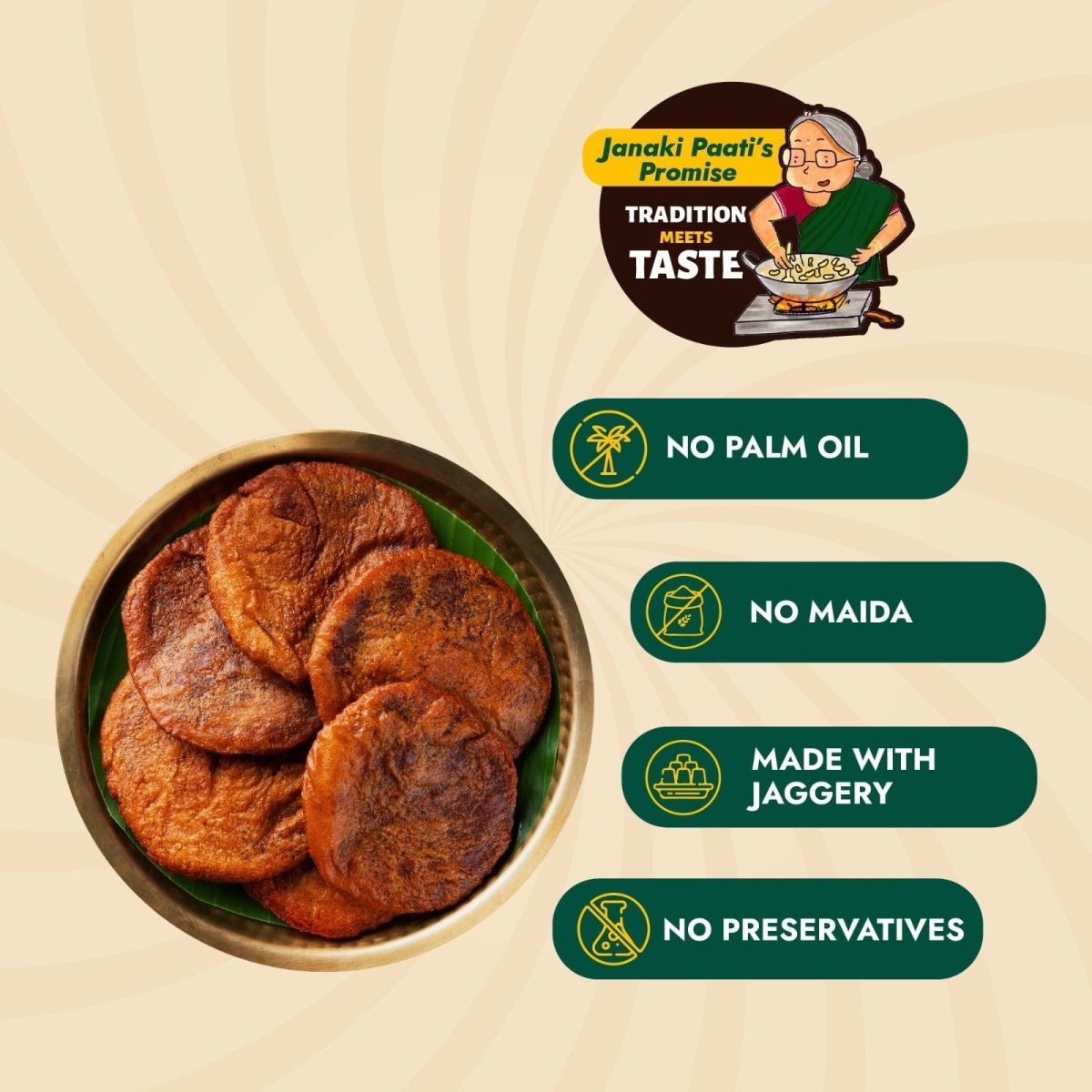 Athirasam (Traditional Jaggery Sweet)
