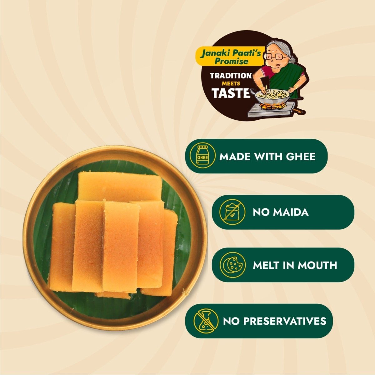 Ghee Mysorepak (Soft)