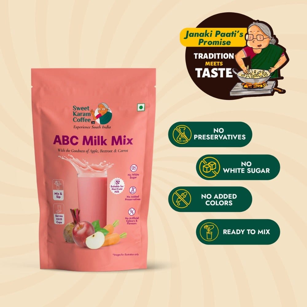 ABC (Apple, Beetroot, Carrot) Milk Mix