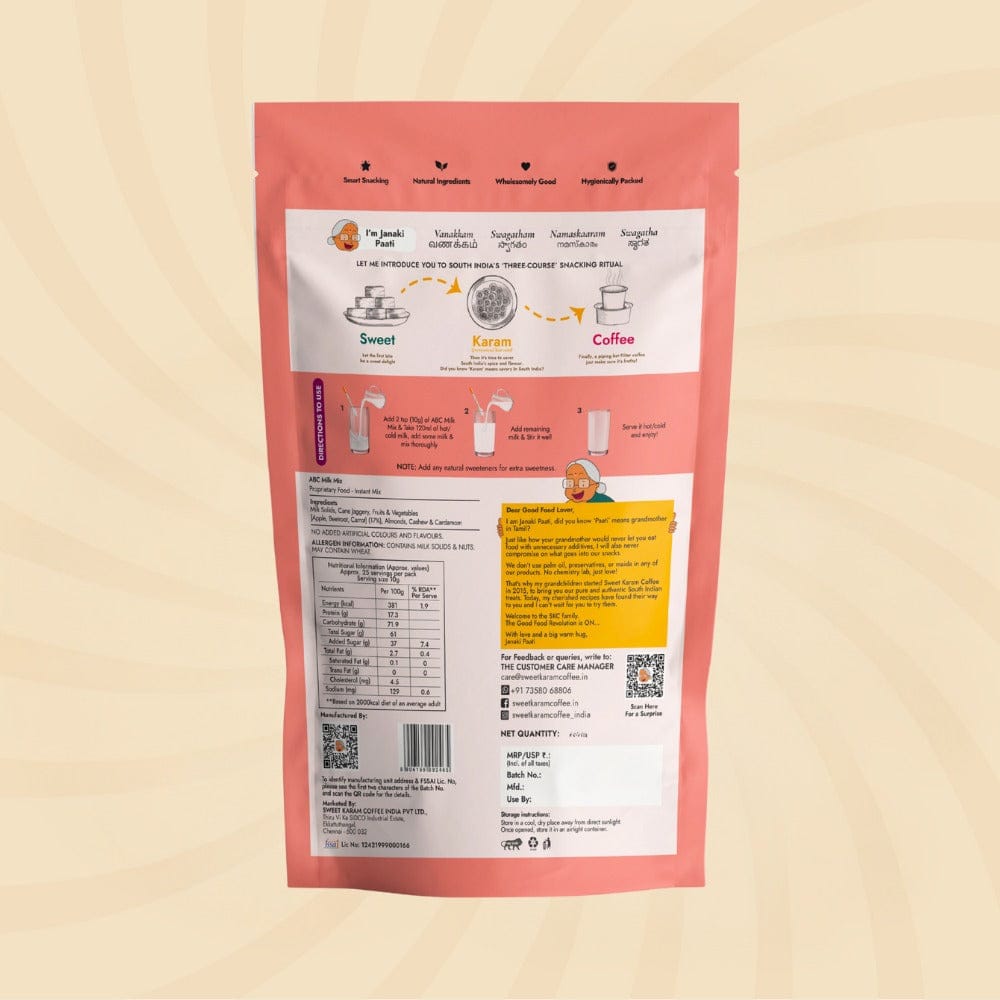 ABC (Apple, Beetroot, Carrot) Milk Mix