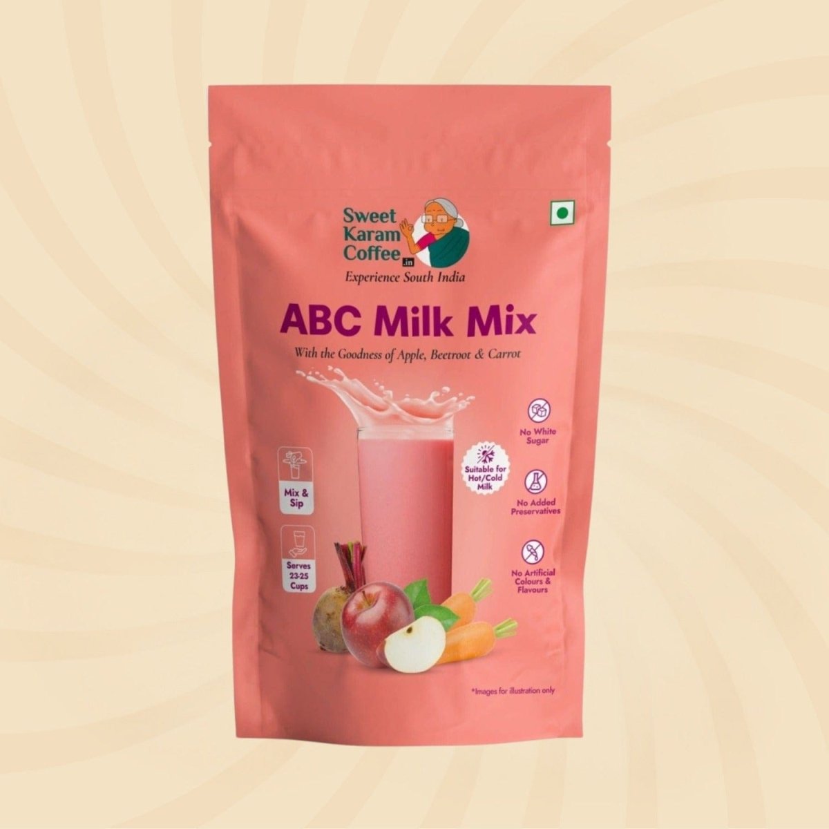 ABC (Apple, Beetroot, Carrot) Milk Mix
