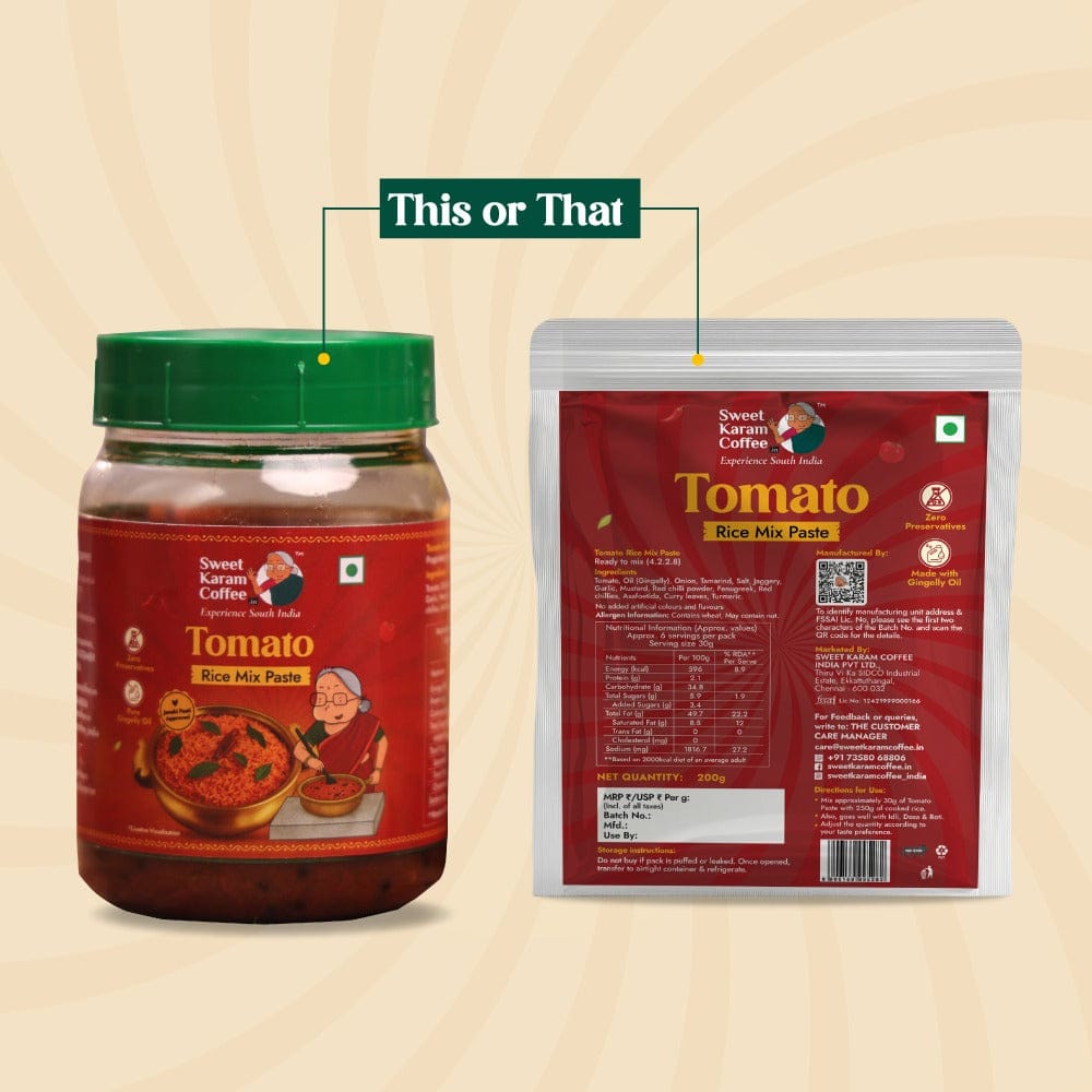 Tomato Rice Mix Paste (Ready in Minutes⏱️)