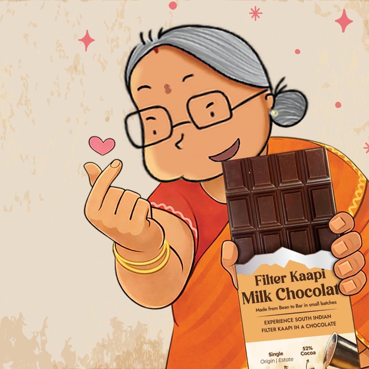 Filter Coffee Milk Chocolate Bar (52% Cocoa)