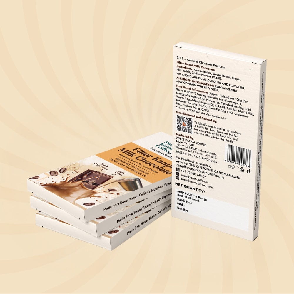 Filter Coffee Milk Chocolate Bar (52% Cocoa)