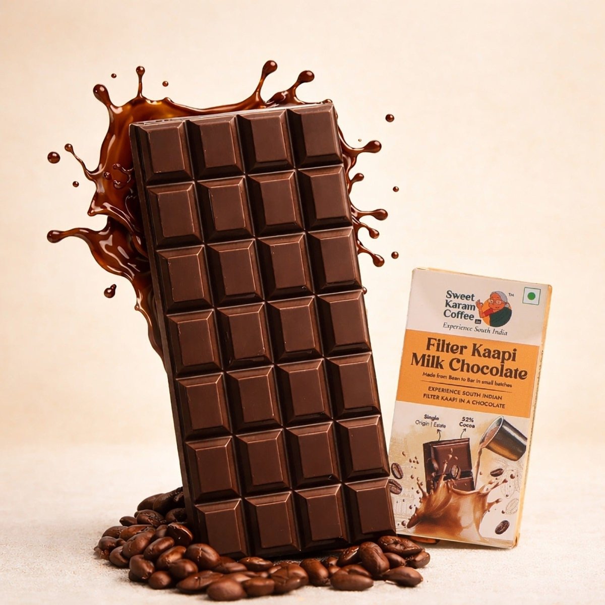 Filter Coffee Milk Chocolate Bar (52% Cocoa)