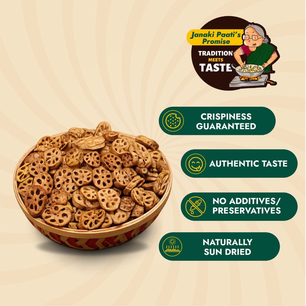 Lotus Stem Crisps (Thamarai Thandu Vathal)