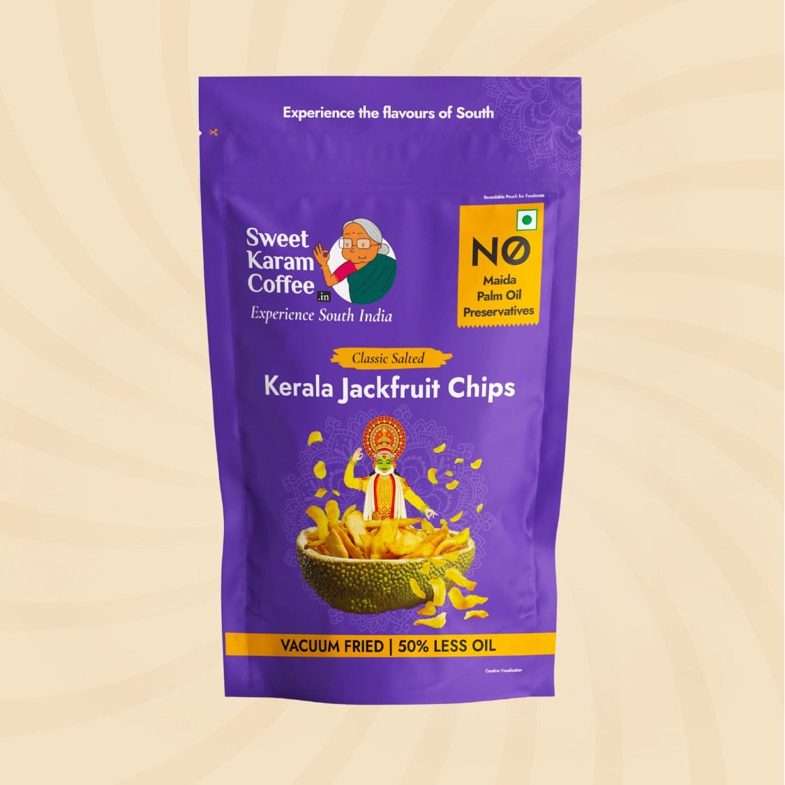 Kerala Jackfruit Chips - Vacuum Fried | 50% Less Oil (Summer Special☀️)