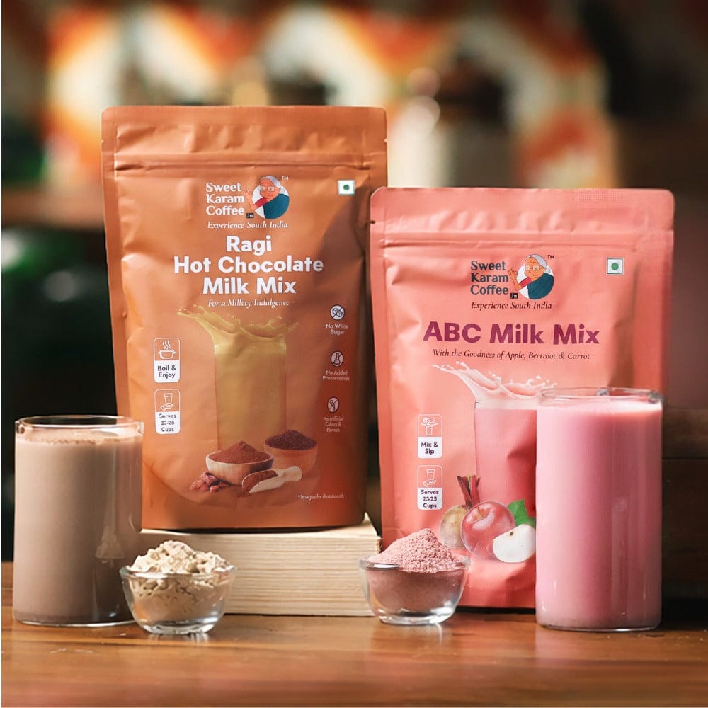 ABC + Ragi Hot Chocolate Milk Mix Combo