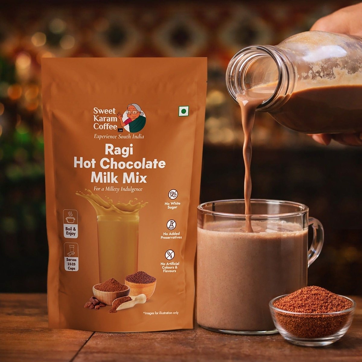 Ragi Hot Chocolate Milk Mix