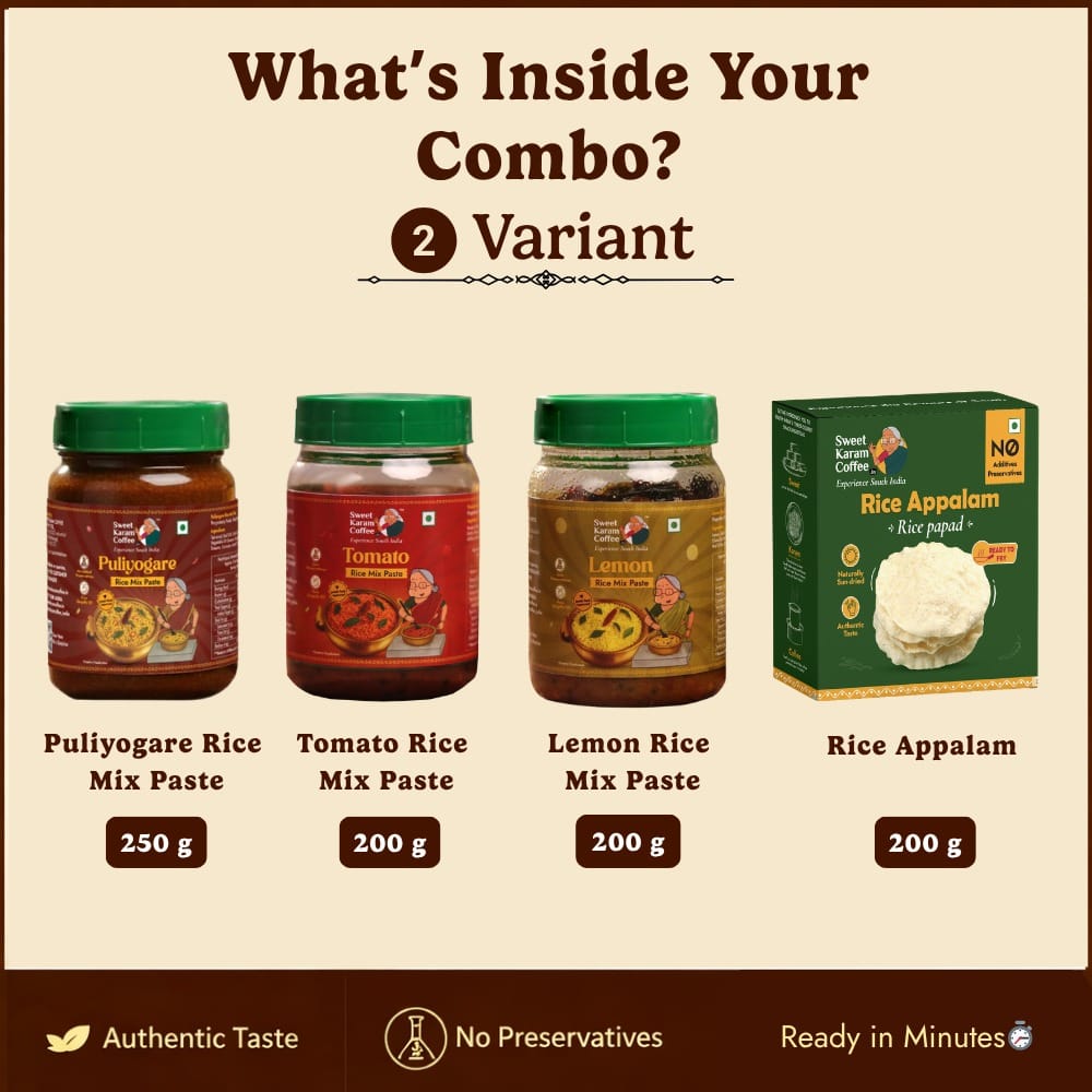 Rice Mix Paste Combo (Ready in Minutes⏱️)