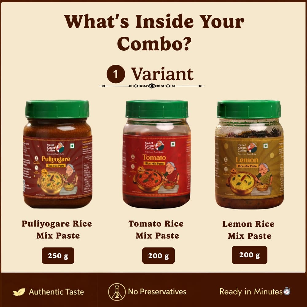 Rice Mix Paste Combo (Ready in Minutes⏱️)
