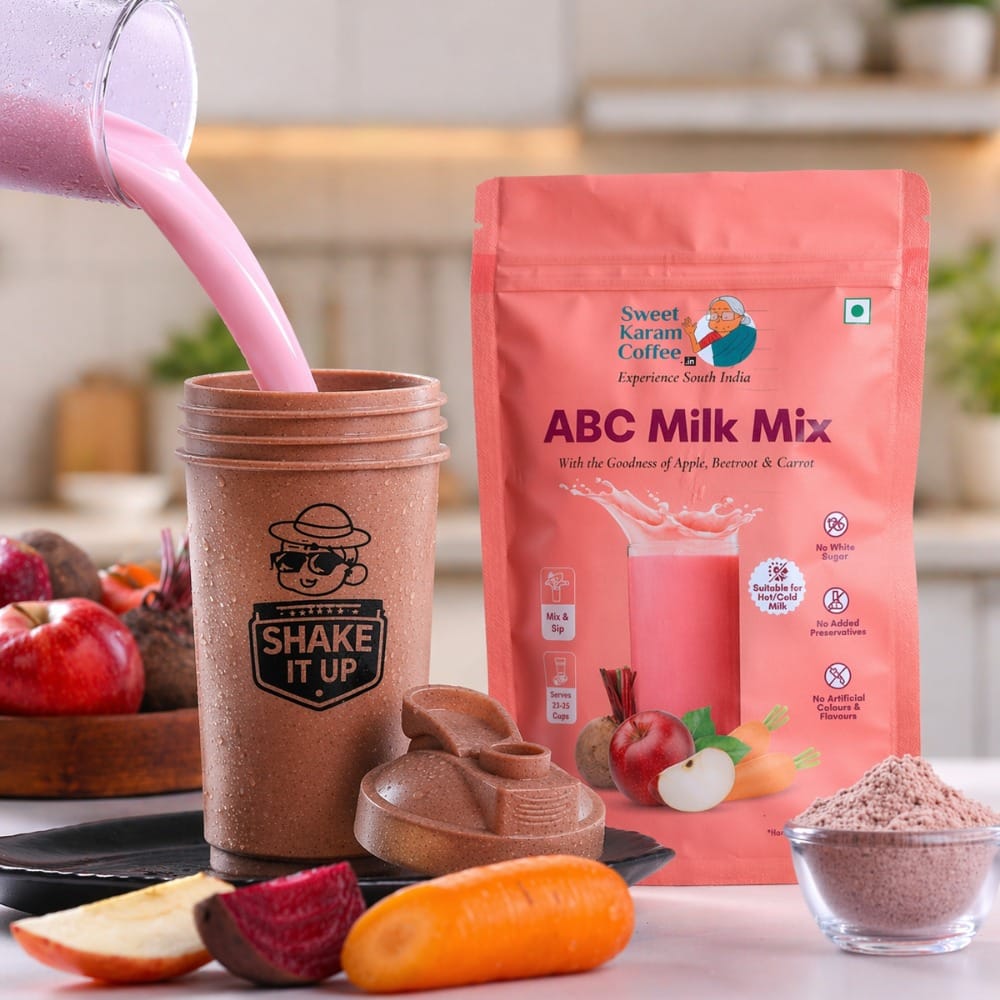 ABC (Apple, Beetroot, Carrot) Milk Mix