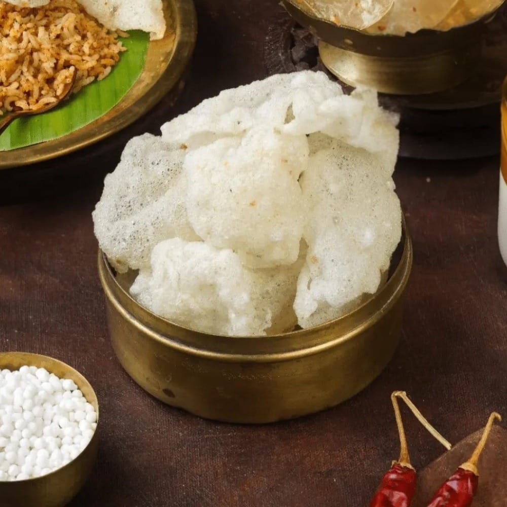 Javvarisi Vadam (Sabudana Papad Crisp)