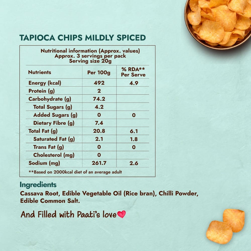 Kerala Tapioca (Kappa) Chips
