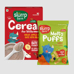 Wheat, Apple & Date Cereal & Carrot Flavoured Teething Puff Combo