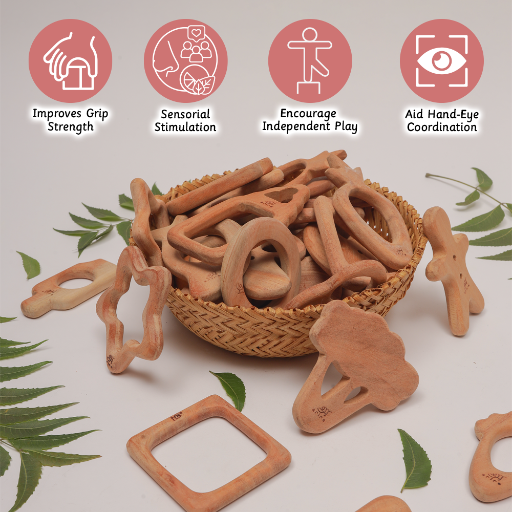 Wooden Teethers - Vegetables