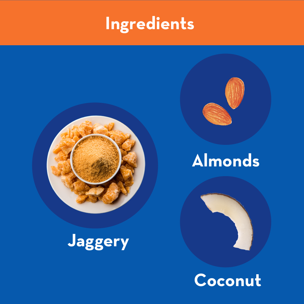 Badam Coconut Burfi | With Goodness of Jaggery