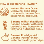 Raw Banana Powder Netram (Natural Source of  Weight Gain and Rich source of Potassium) 200 Gm