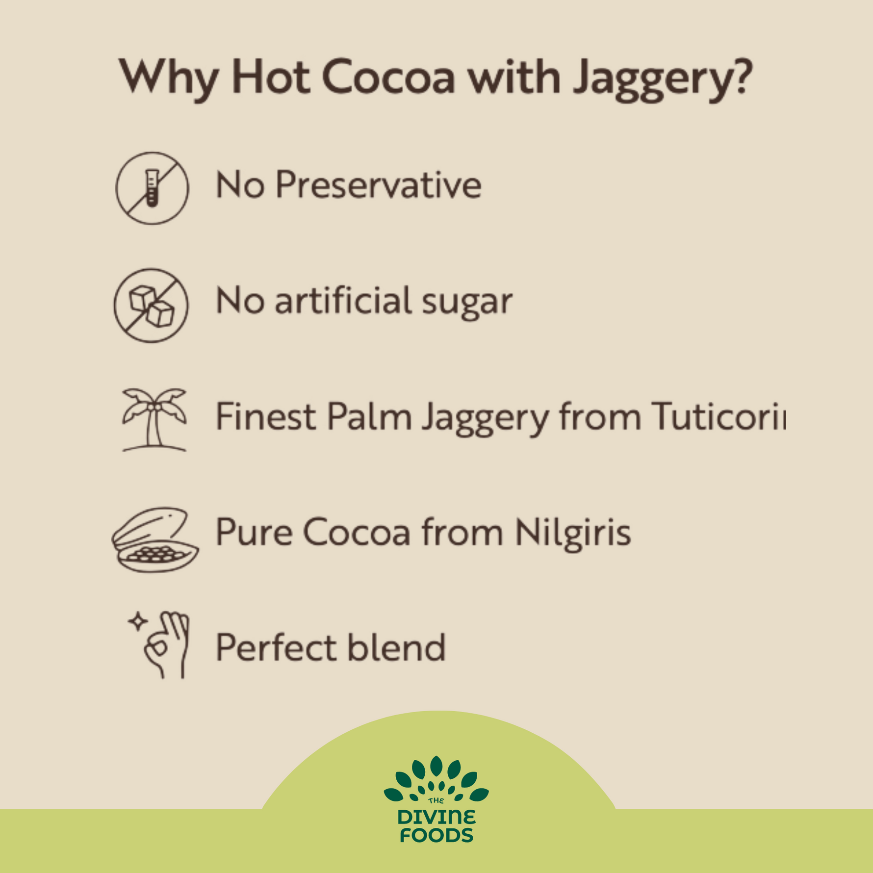 Drinking Chocolate (Hot Cocoa) Instant Mix Made with Palm Jaggery | Finest Jaggery and Cocoa
