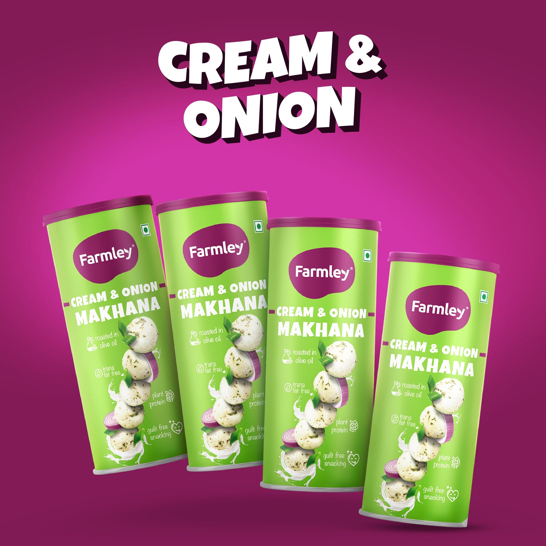 Cream & Onion - Pack of 4 (77g)