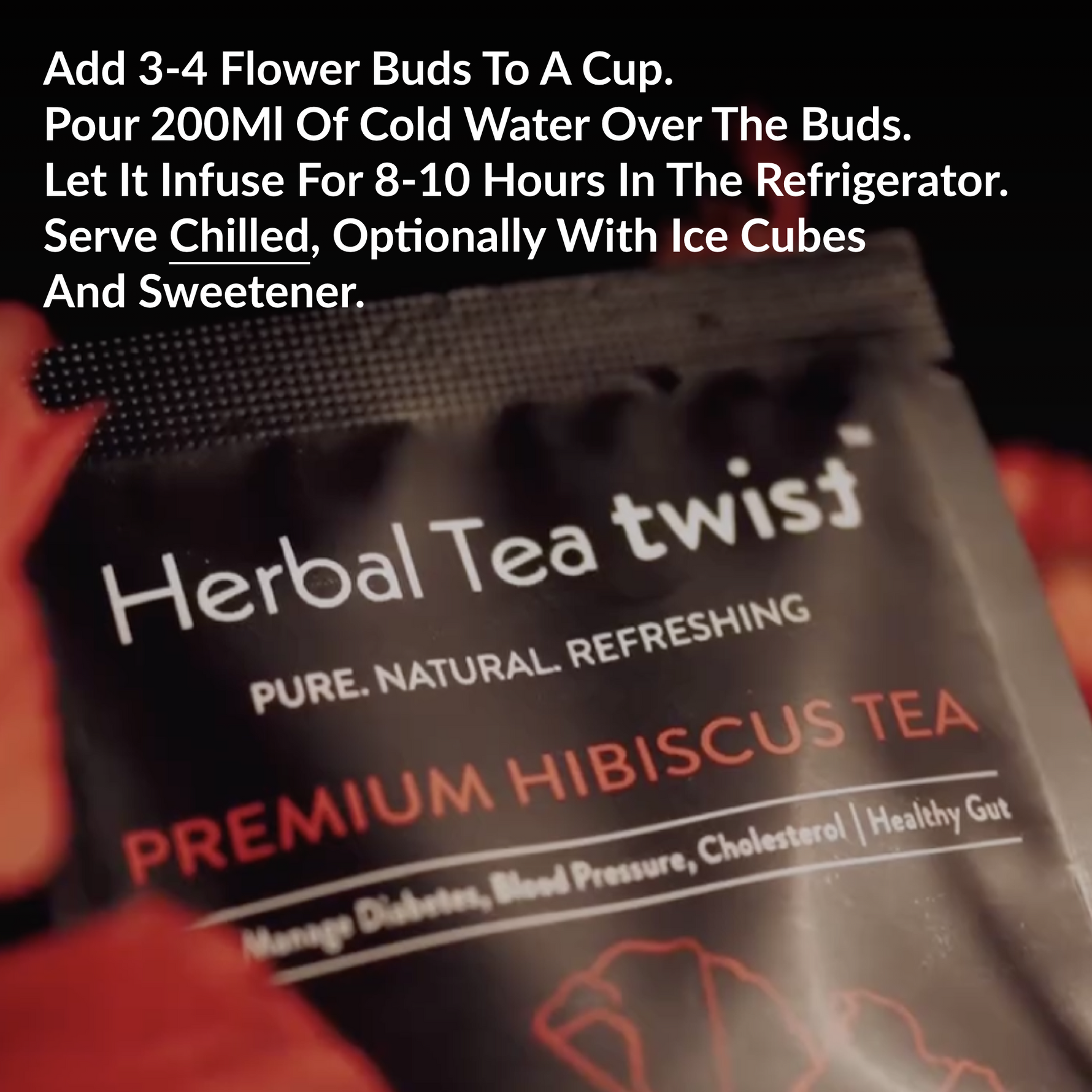 Pack of 2 Herbal Flower Teas | Hibiscus Tea & Blue Pea Tea | 120 Servings