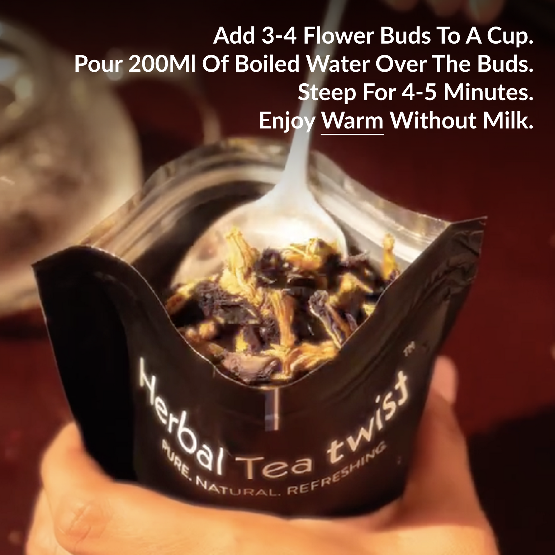 Premium Blue Tea (Whole Buds, 60 servings) | Weight Management | Skin & Hair Health
