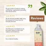 Organic Coconut Oil Bottle - Cold Pressed | Unrefined | 500 ml