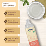Organic Coconut Oil Bottle - Cold Pressed | Unrefined | 500 ml