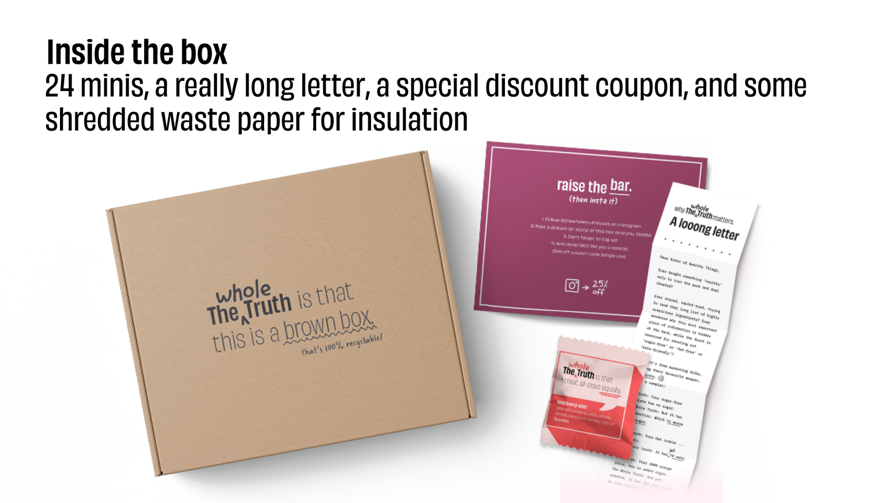 Personalised Box - Pack of 24 Mini Protein Bars