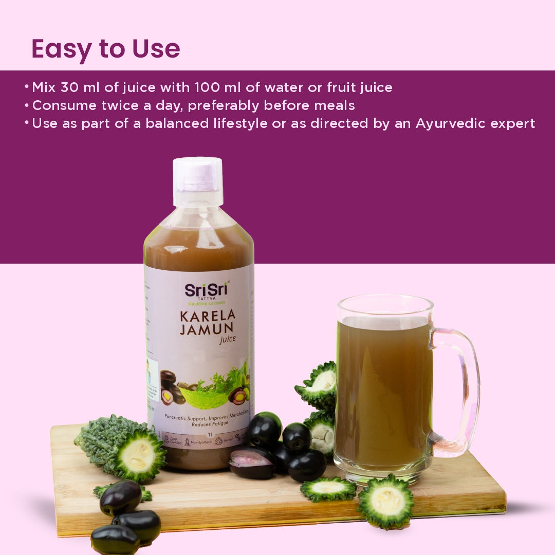 Karela Jamun Juice | Supports Metabolic Balance, Energy & Overall Wellness | 1 L